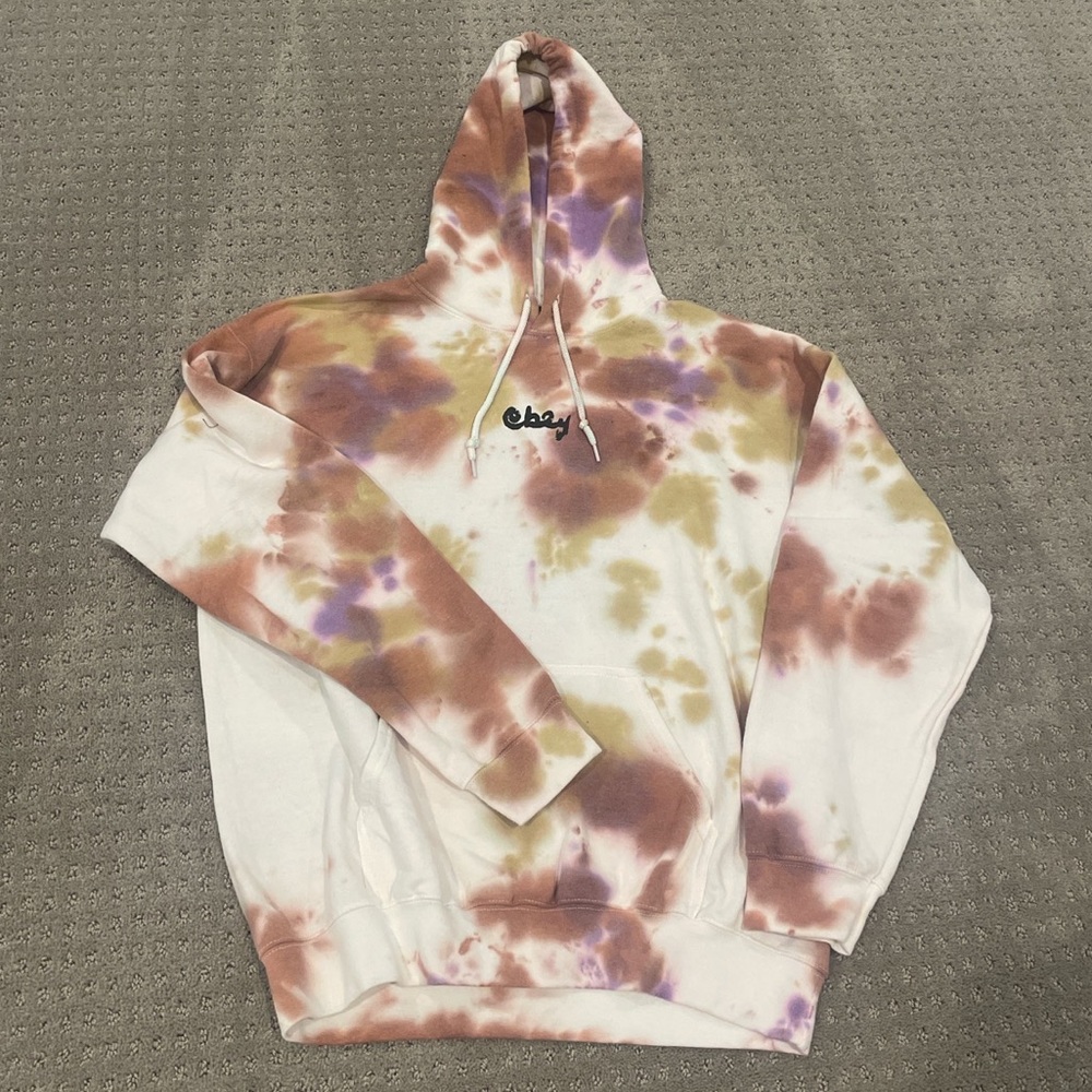 brand new obey tie dye hoodie